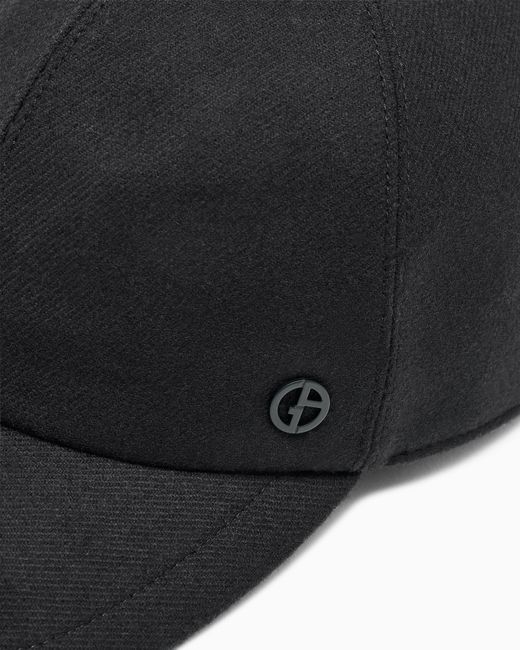 Cappello Baseball di Giorgio Armani in Black da Uomo