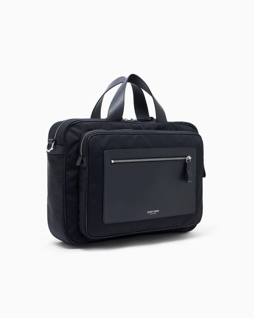 Briefcase di Giorgio Armani in Blue da Uomo
