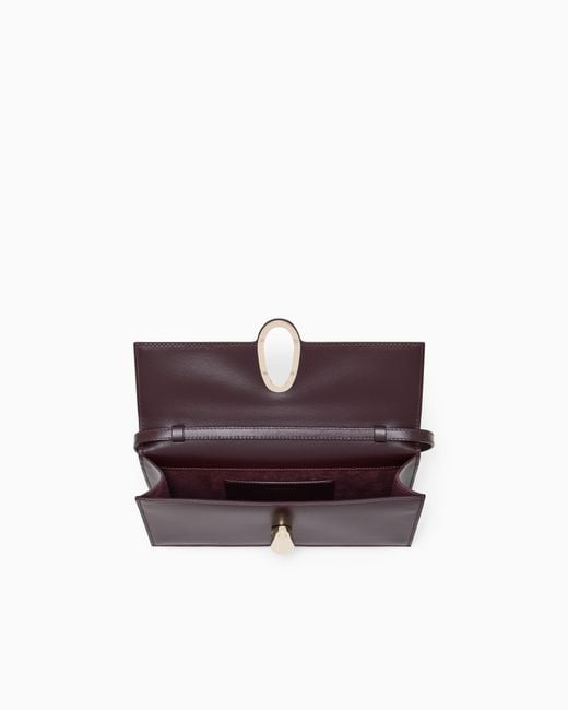 Giorgio Armani Purple Accordion Clutch