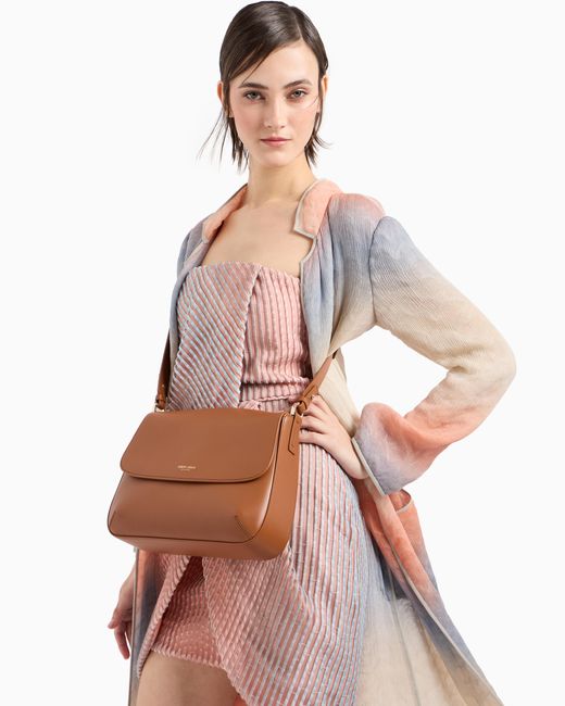 Giorgio Armani Brown Medium La Prima Soft Bag