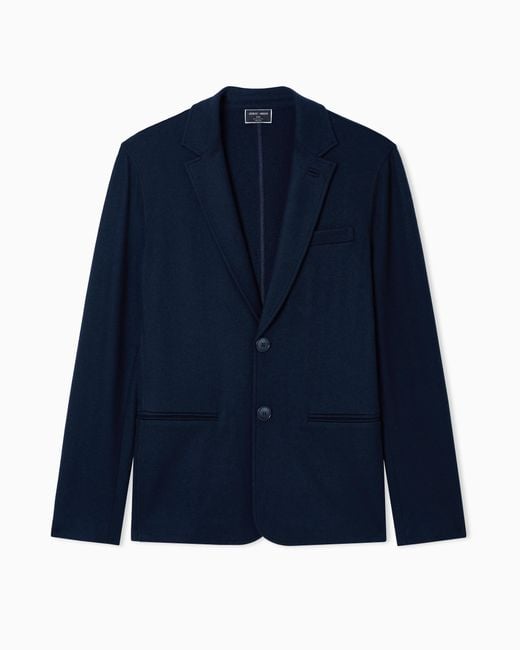 Giorgio Armani Blue Icon Single-Breasted Jacket for men