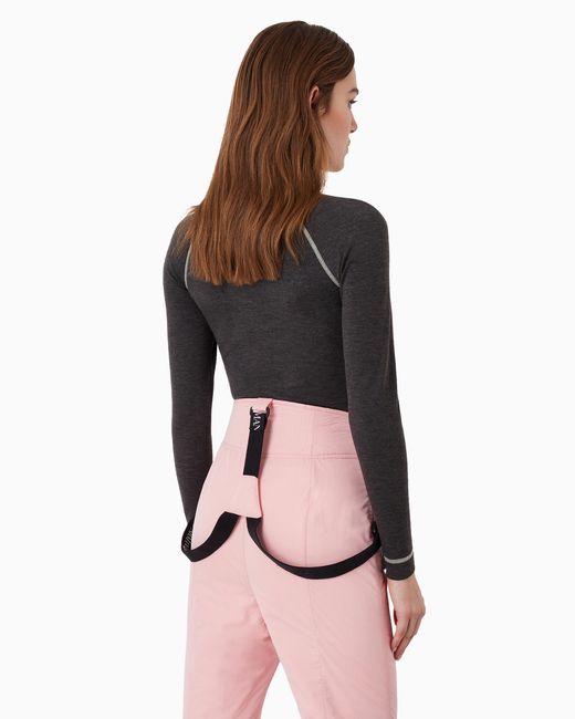 Giorgio Armani Black Neve Double-Wool And Nylon Jersey Crew-Neck Jumper