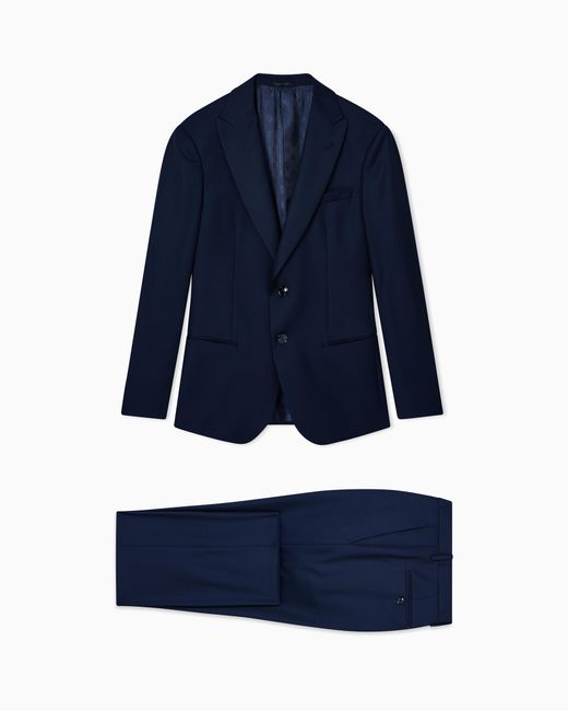 Giorgio Armani Blue Slim Fit Suits for men