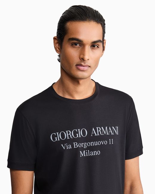 Giorgio Armani Black Jersey T-Shirt for men