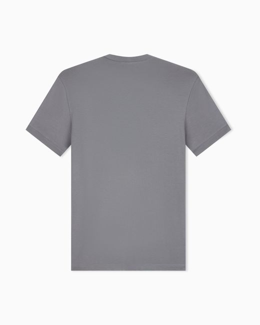 Giorgio Armani Gray Crew-Neck T-Shirt for men