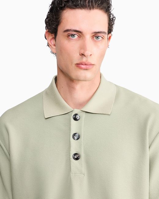 Giorgio Armani Green Polo Shirt Regular Fit for men