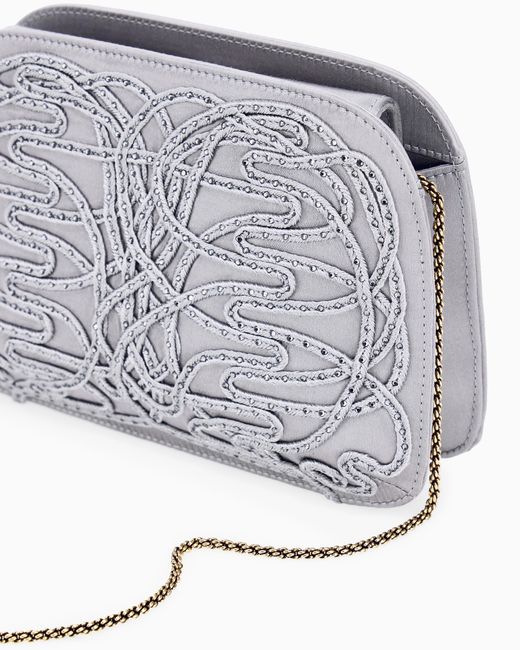 Giorgio Armani White Clutch La Prima