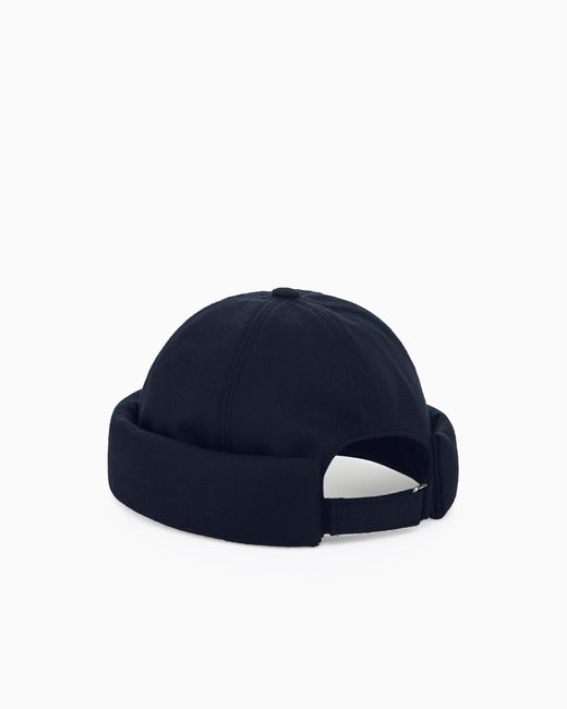 Giorgio Armani Blue Docker Hat for men