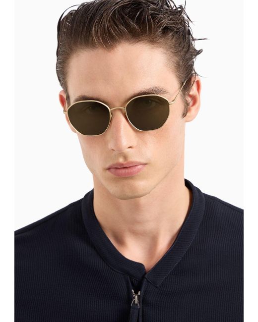 Giorgio Armani Green Square Sunglasses for men