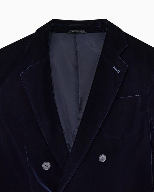 Giorgio Armani Black Double-Breasted Jacket for men