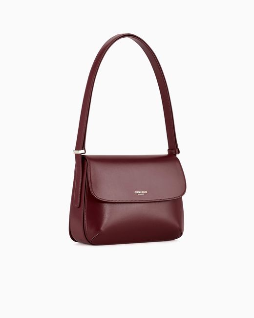 Giorgio Armani Red Mittelgroße La Prima Aus Strukturiertem Leder