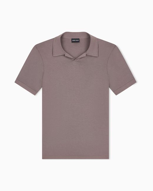 Giorgio Armani Gray Stretch Polo for men