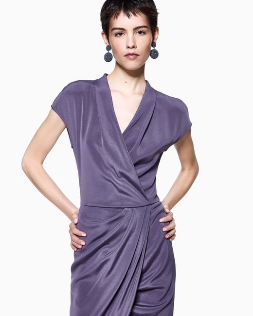 Giorgio Armani Purple Dress
