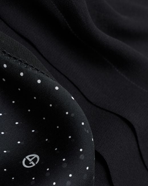 Giorgio Armani Black Silk Georgette Stole