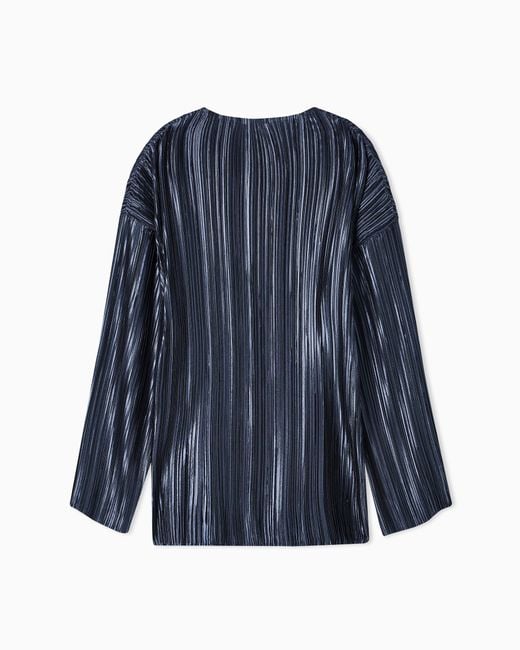 Giorgio Armani Blue Single-Breasted Jacket