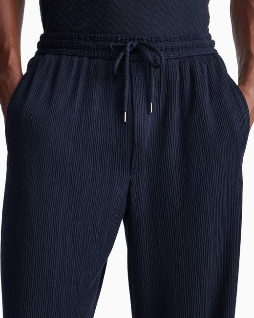 Giorgio Armani Blue Trousers Regular Fit for men