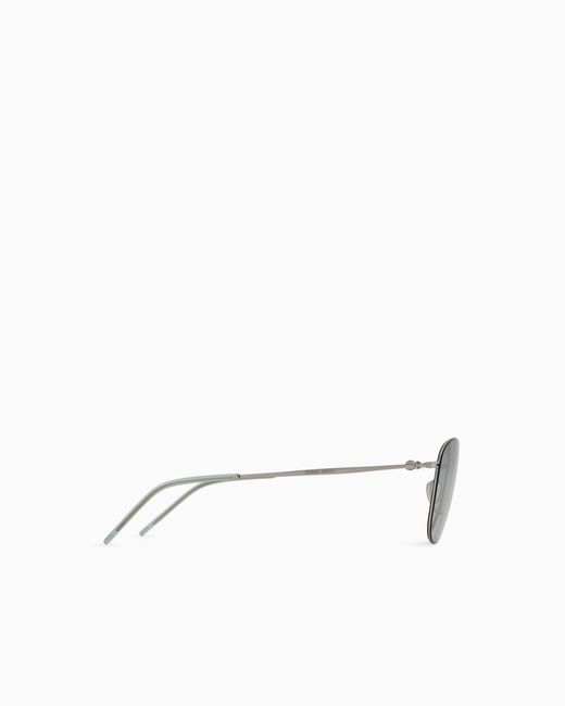 Giorgio Armani White Pillow Sunglasses for men