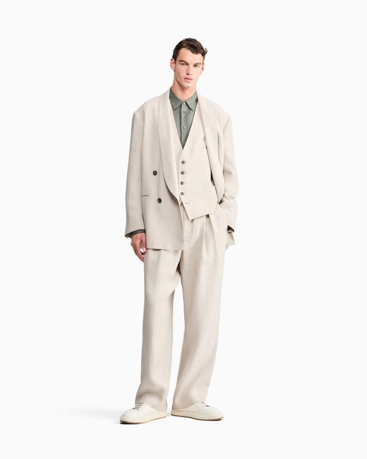 Giorgio Armani White Armani/Archivio Ss1990 Single-Breasted Waistcoat for men