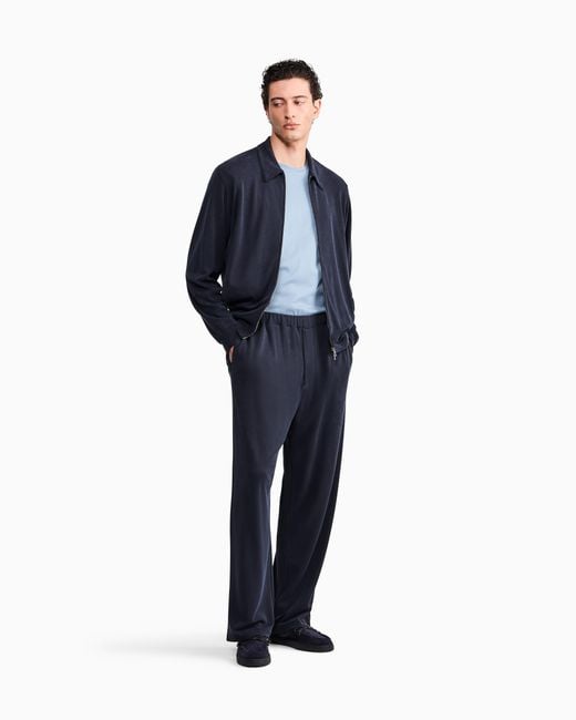 Giorgio Armani Blue Blouson Jacket Regular Fit for men