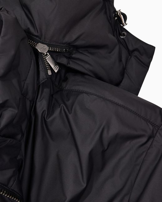 Giorgio Armani Gray Hooded Blouson With Goose-Down Padding for men