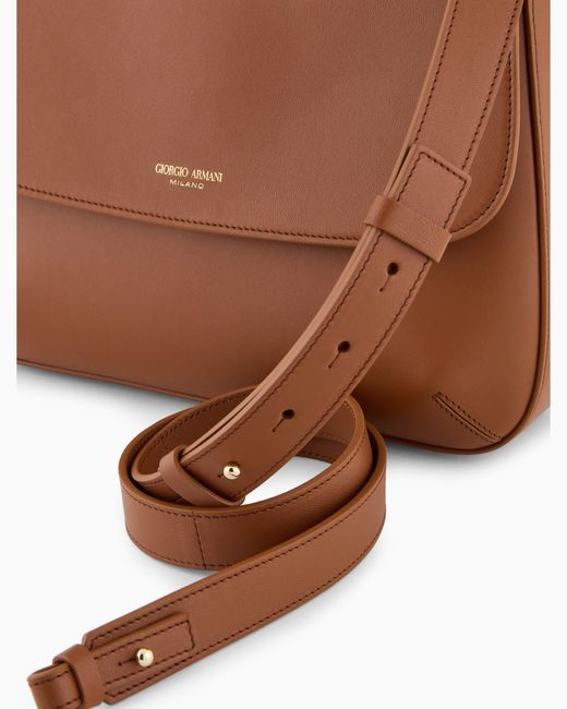 Giorgio Armani Brown Medium La Prima Soft Bag