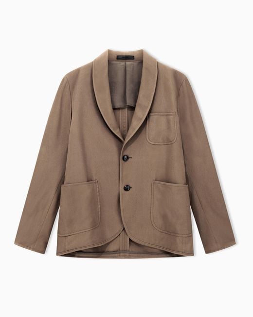 Giorgio Armani Brown Single-Breasted Jacket for men