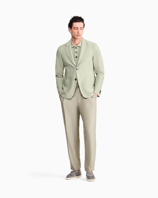 Giorgio Armani White Blazer Regular Fit for men