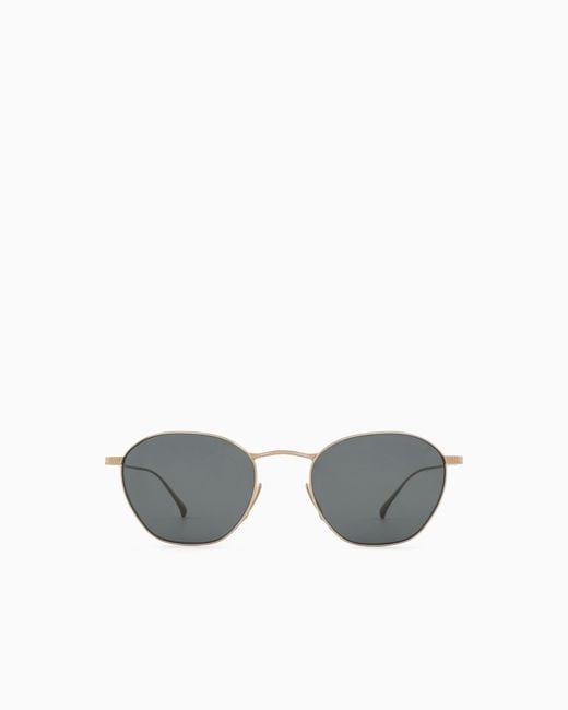 Giorgio Armani White Square Sunglasses for men