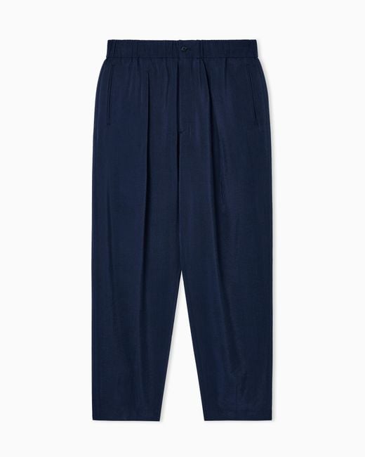 Giorgio Armani Blue Trousers Regular Fit for men
