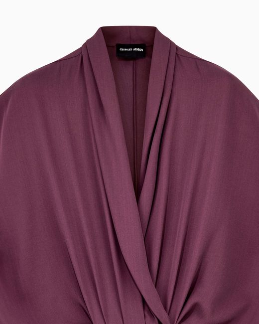 Giorgio Armani Purple Dress Longuette