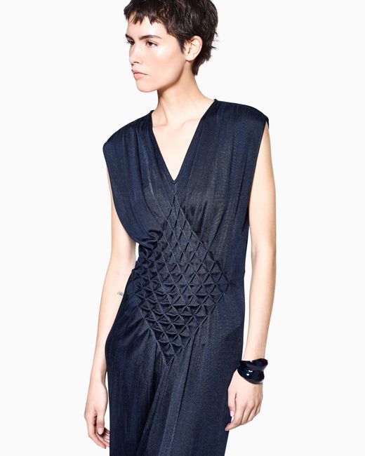 Giorgio Armani Blue Long Dress