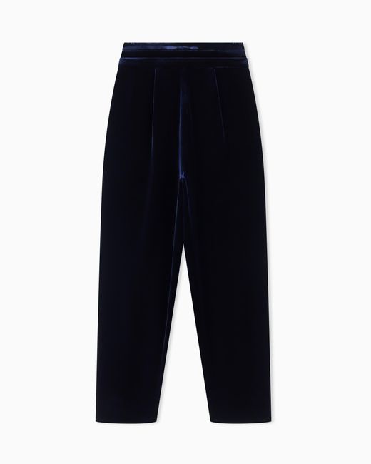 Giorgio Armani Blue Pleated Trousers