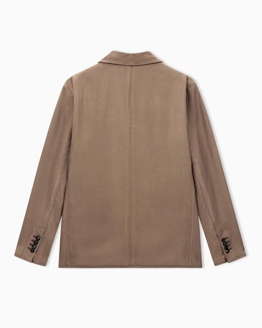 Giorgio Armani Brown Single-Breasted Jacket for men
