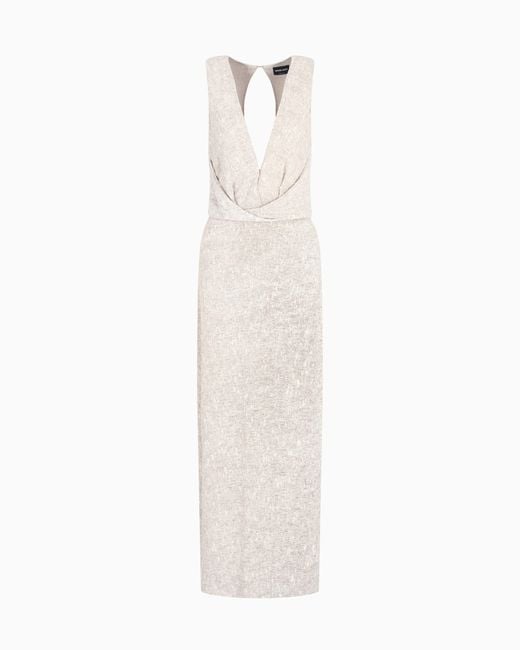 Giorgio Armani White Long Dress