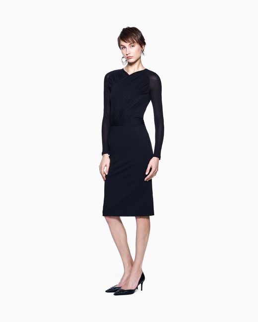 Abito Longuette di Giorgio Armani in Blue