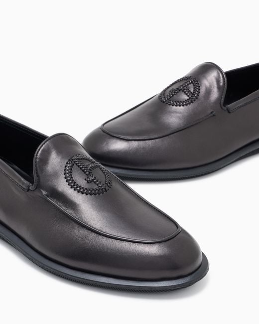 Giorgio Armani White Slip-On Loafer for men
