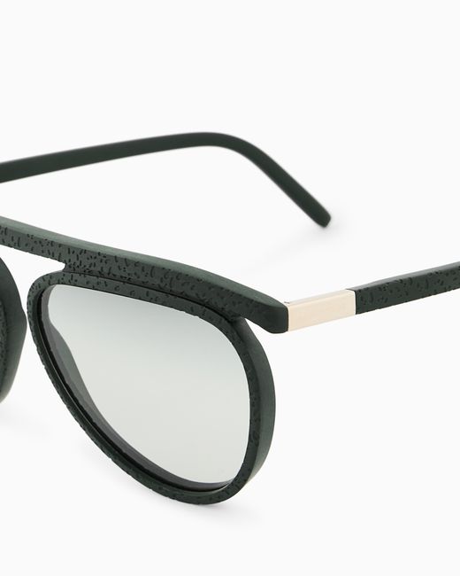 Giorgio Armani White Aviator Sunglasses