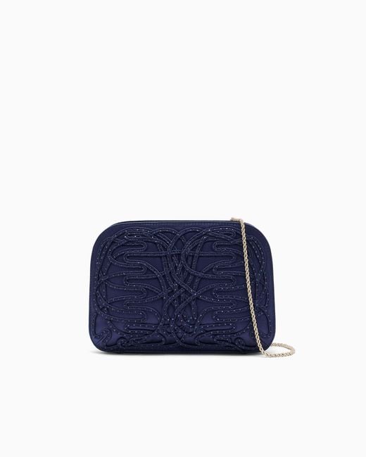 Giorgio Armani Blue Clutch La Prima