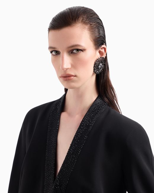Giorgio Armani Blue Single-Breasted Jacket