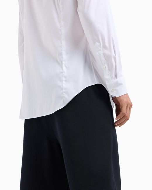 Giorgio Armani White Slim Fit-Shirt for men