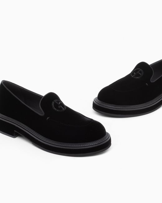 Giorgio Armani Black Slipper Giorgio's for men