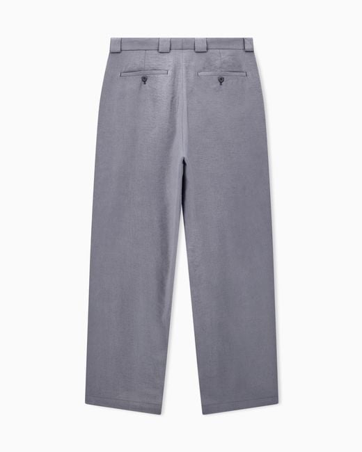 Giorgio Armani Blue Oversized Trousers for men