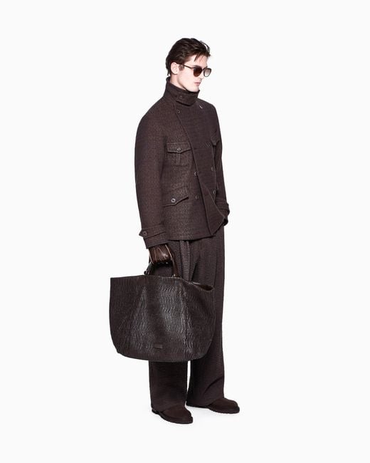 Giorgio Armani Purple Oversized Trousers for men