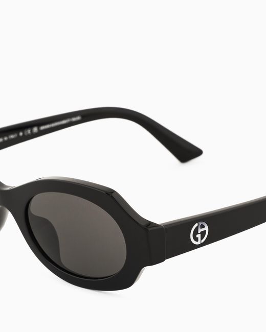 Giorgio Armani White Irregular Sunglasses