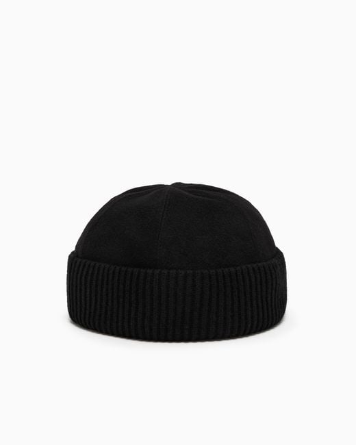 Cappello Cuculo di Giorgio Armani in Black da Uomo