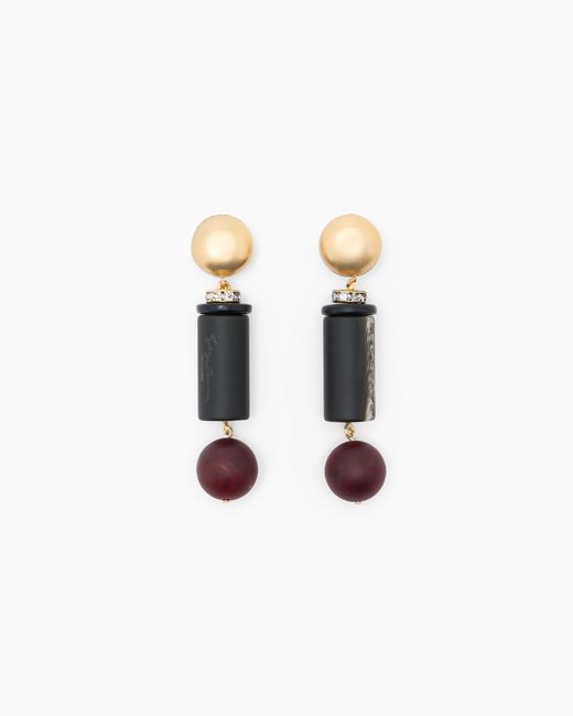 Giorgio Armani White Earrings
