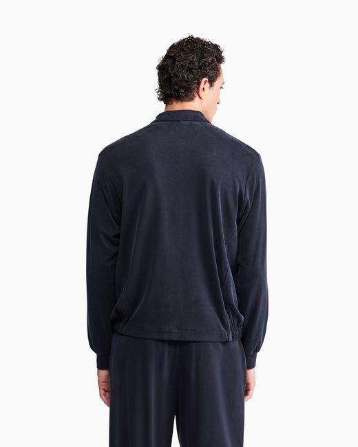 Giorgio Armani Blue Blouson Jacket Regular Fit for men