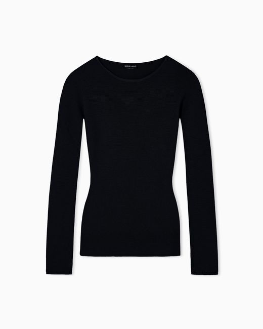 Giorgio Armani Black Long Sleeve Jumper