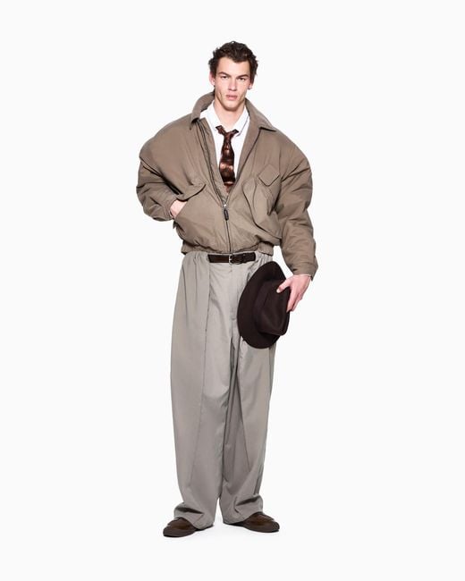 Giorgio Armani Gray Trousers Oversized for men