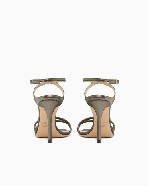 Giorgio Armani White Heeled Sandals